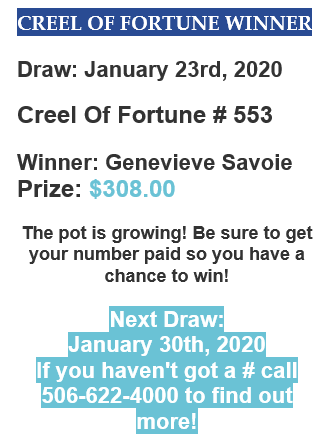 Creel WInner Creel WInner